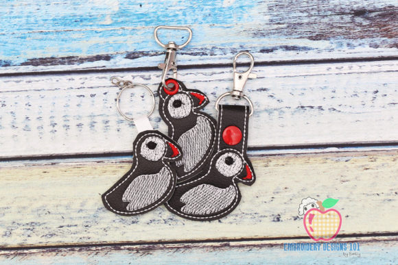 Atlantic Puffin ITH Snaptab Keyfob: A Charming Addition