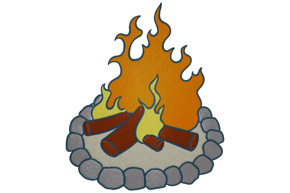Bonfire: A Camp-Inspired Embroidery Design