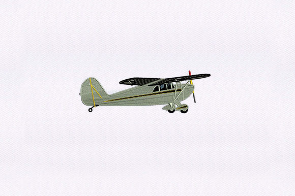 Charming Grasshopper Airplane Embroidery Design