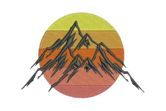 Embroidering the Outdoors: The Mountains Design