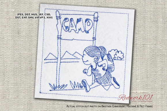 Review of Running for Camping Redwork Design