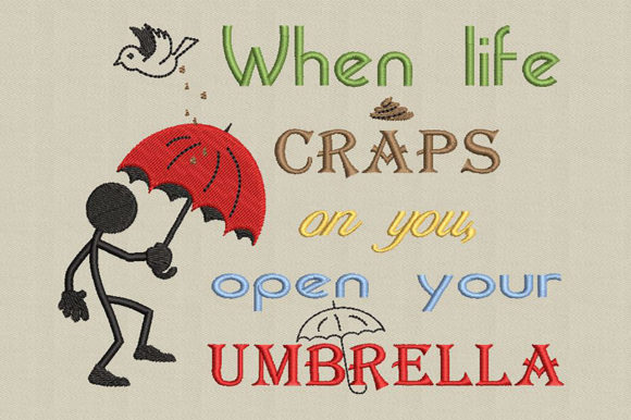 Stick Man and a Funny Quote: A Versatile Design
