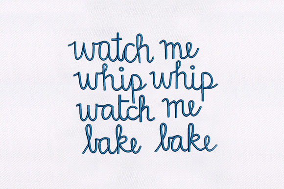 Watch Me Whip and Bake: A Festive Embroidery Delight